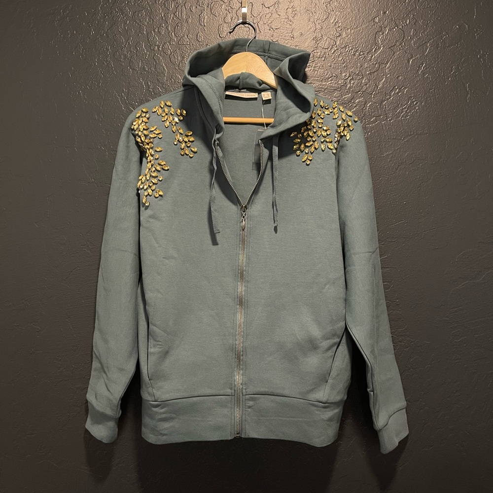 NWOT The Muses Lounge Jeweled Hoodie